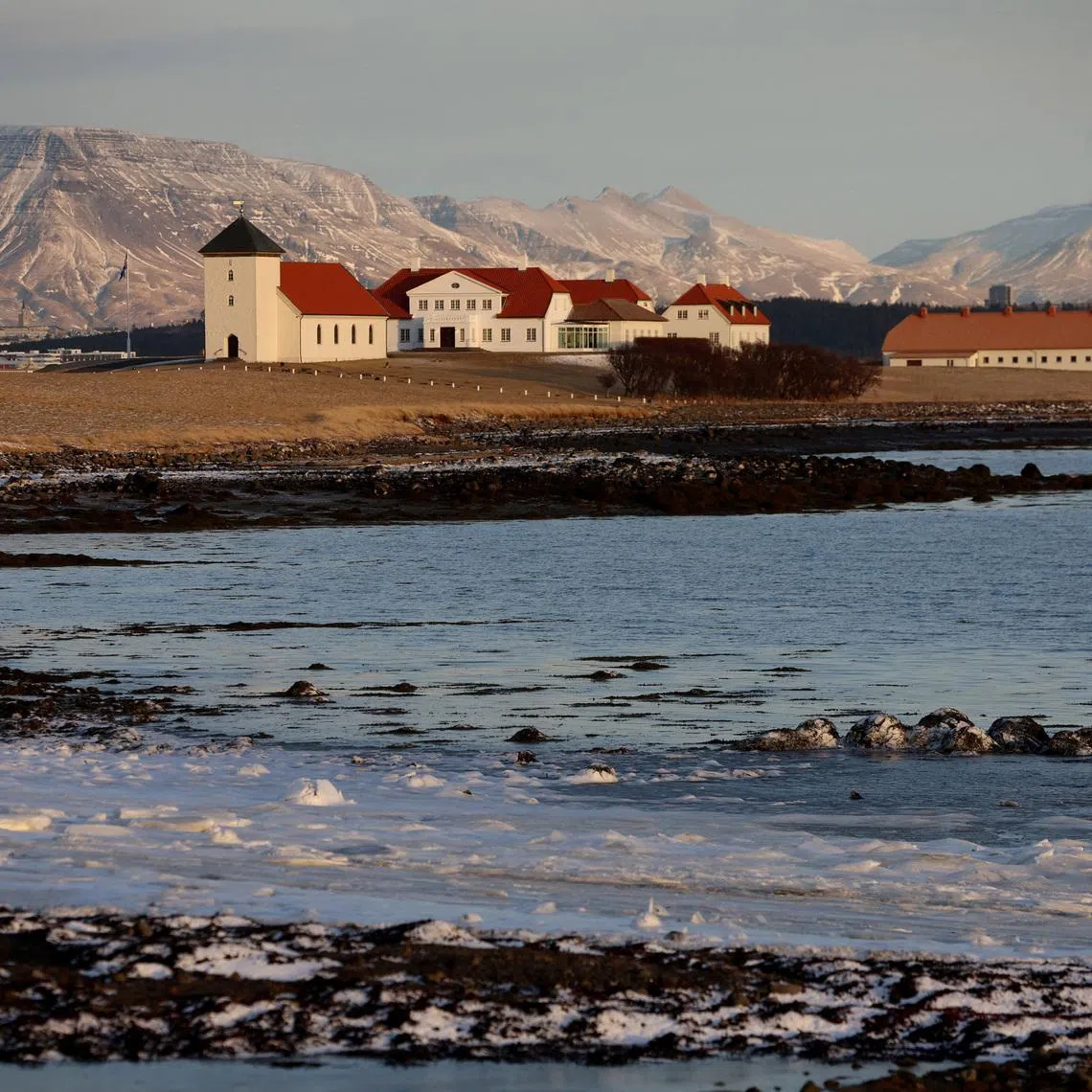 FILE PHOTO: A general view of Bessastadir, the residency of the President of Iceland near Reykjavik, Iceland, January 17, 2024 REUTERS/Phil Noble/File Photo