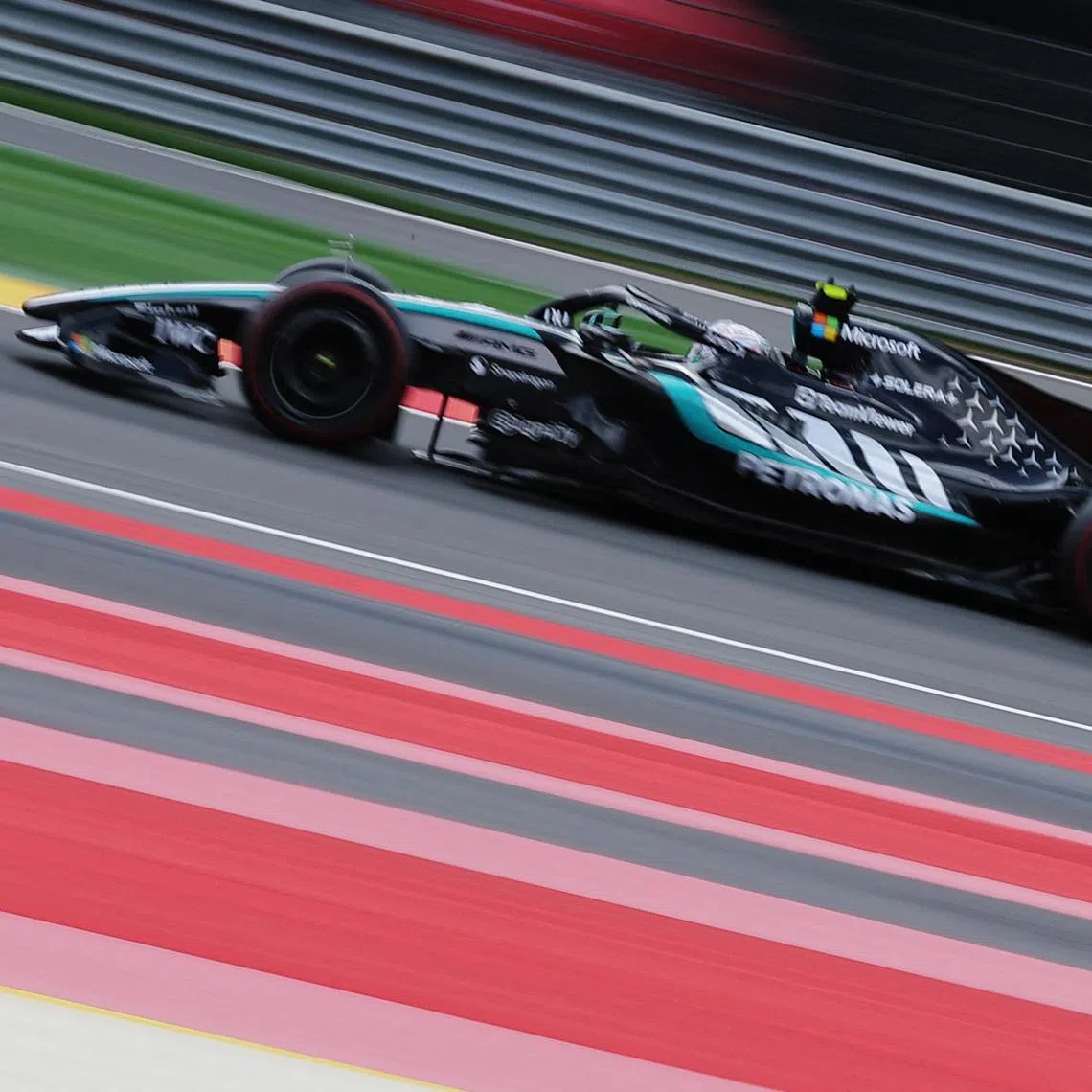 Formula One F1 - Belgian Grand Prix - Circuit de Spa-Francorchamps, Stavelot, Belgium - July 18, 2026 Mercedes' Andrea Kimi Antonelli during practice REUTERS/Christian Hartmann