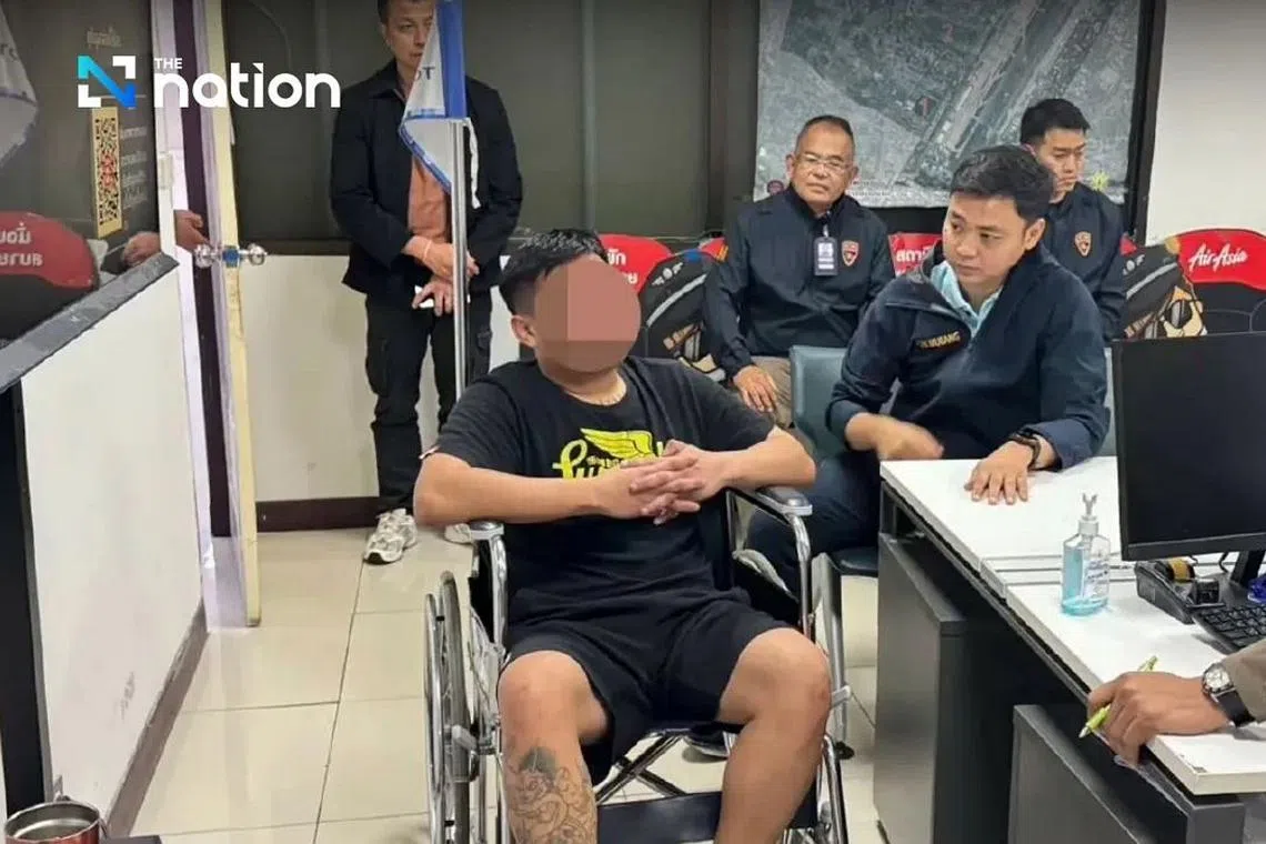 The man was also found to have overstayed his visa by 28 days, said Thai police.