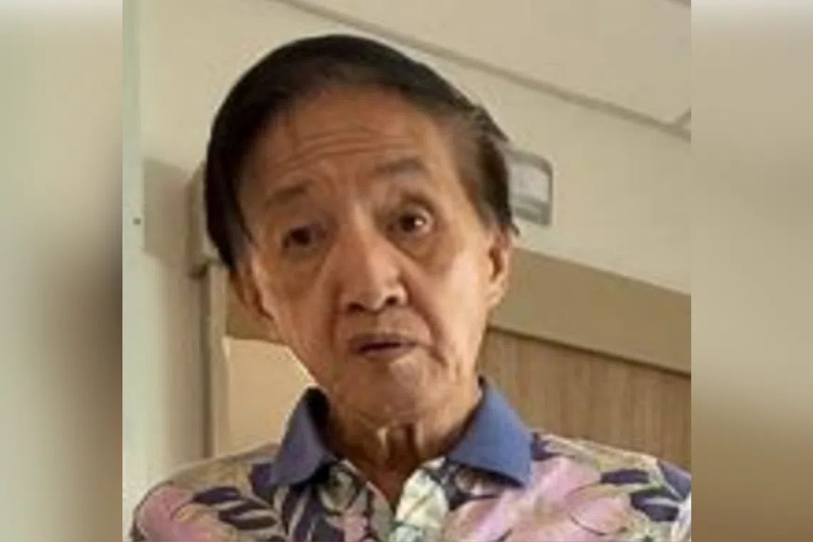 Mr Goh Gek Huat was last seen near Block 70 Tampines Avenue 4 at about 5pm on Jan 6.