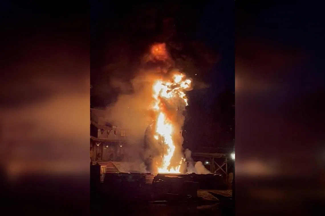 The area immediately around the fire was evacuated and closed, while the rest of the park remained open.