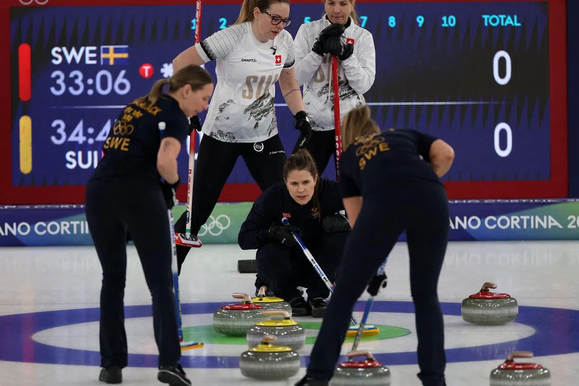 Curling-Hasselborg's Sweden beat Switzerland to maintain winning run