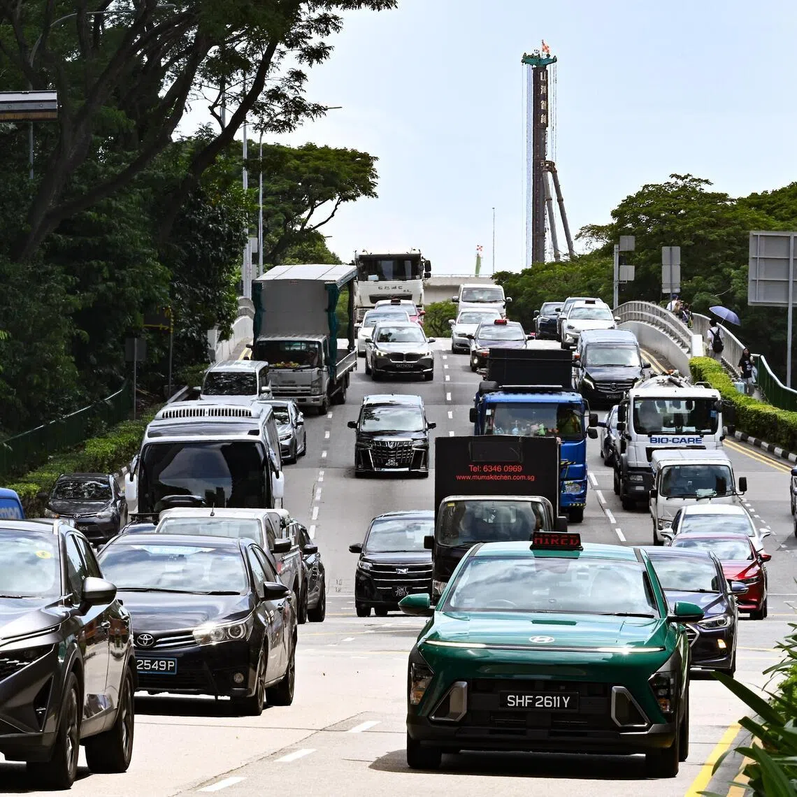 Rental cars are becoming more prevalent in Singapore with high COE prices. 