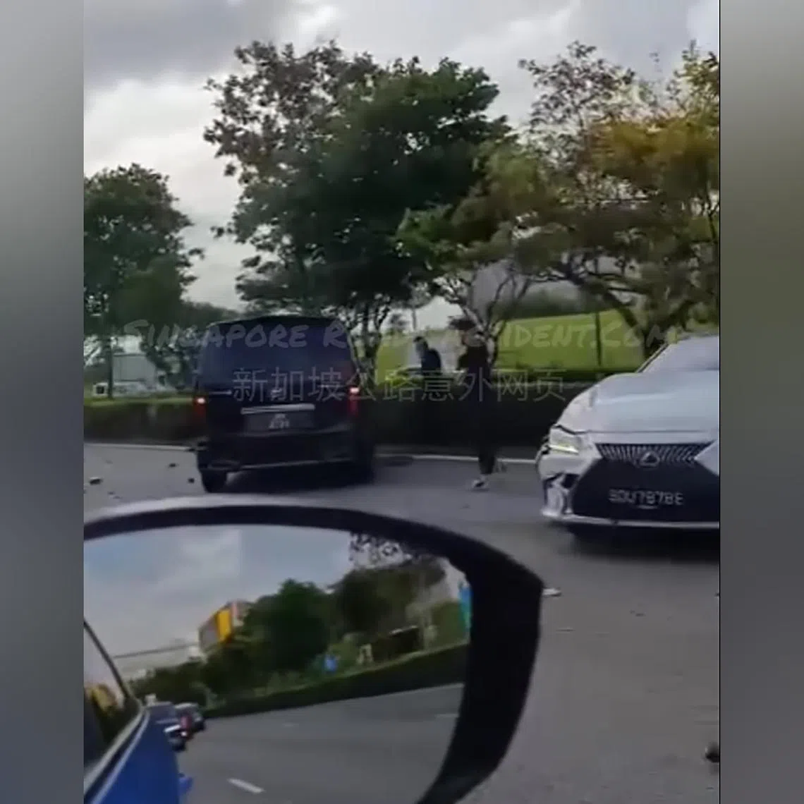 A 28-year-old passenger and two car drivers, aged 61 and 28, were conscious when taken to the hospital.