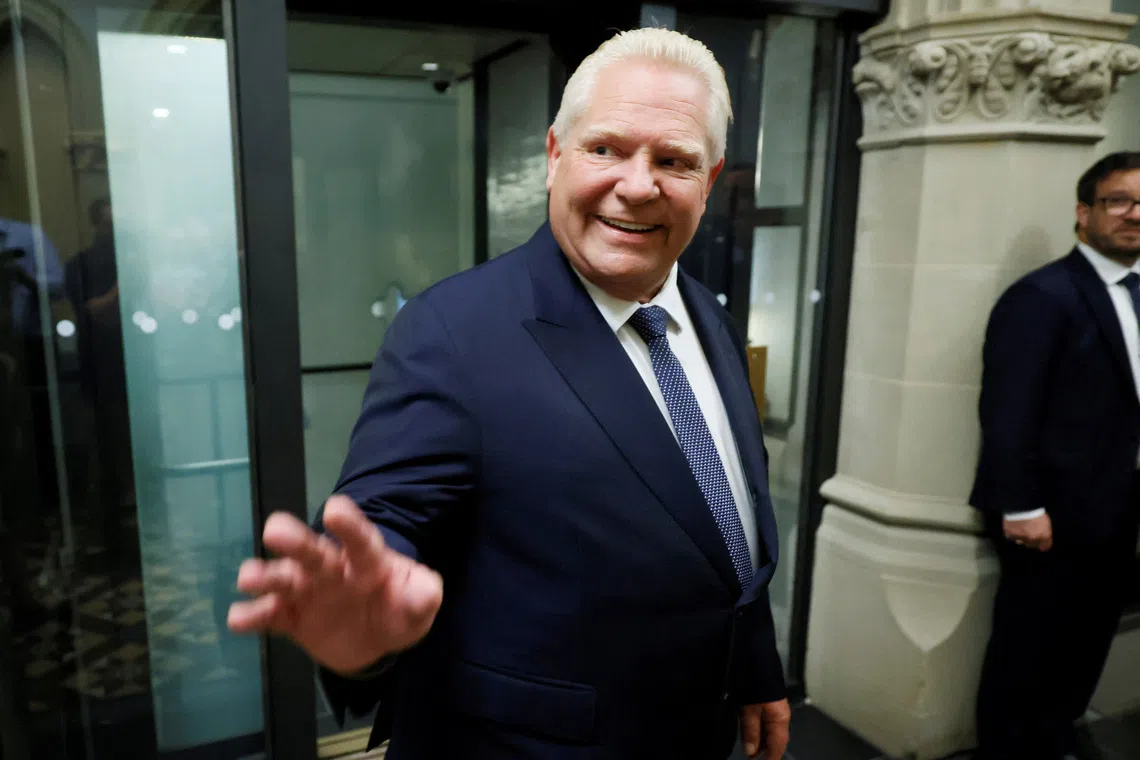 Mr Doug Ford dismissed the Reagan Foundation’s claim that the ad was misleading, saying Ontario had asked a US law firm to vet it.