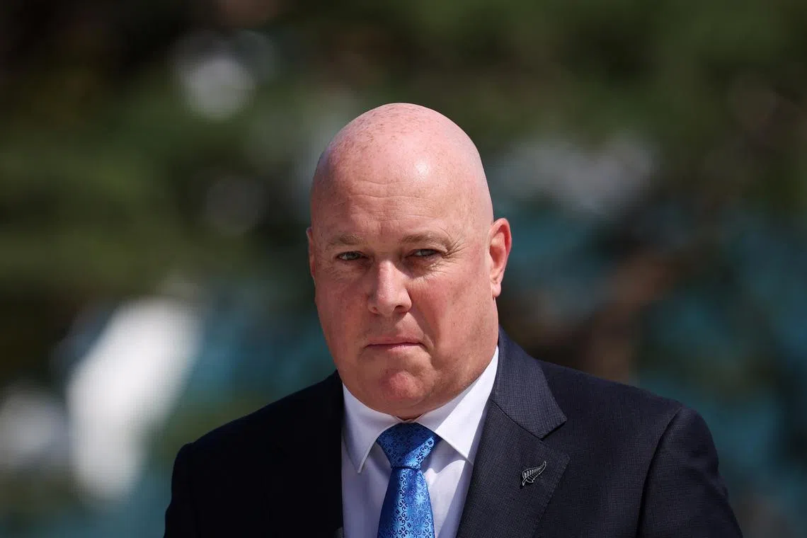 FILE PHOTO: New Zealand's Prime Minister Christopher Luxon arrives at the National Cemetery in Seoul, South Korea, September 4, 2024.   REUTERS/Kim Hong-Ji/File Photo