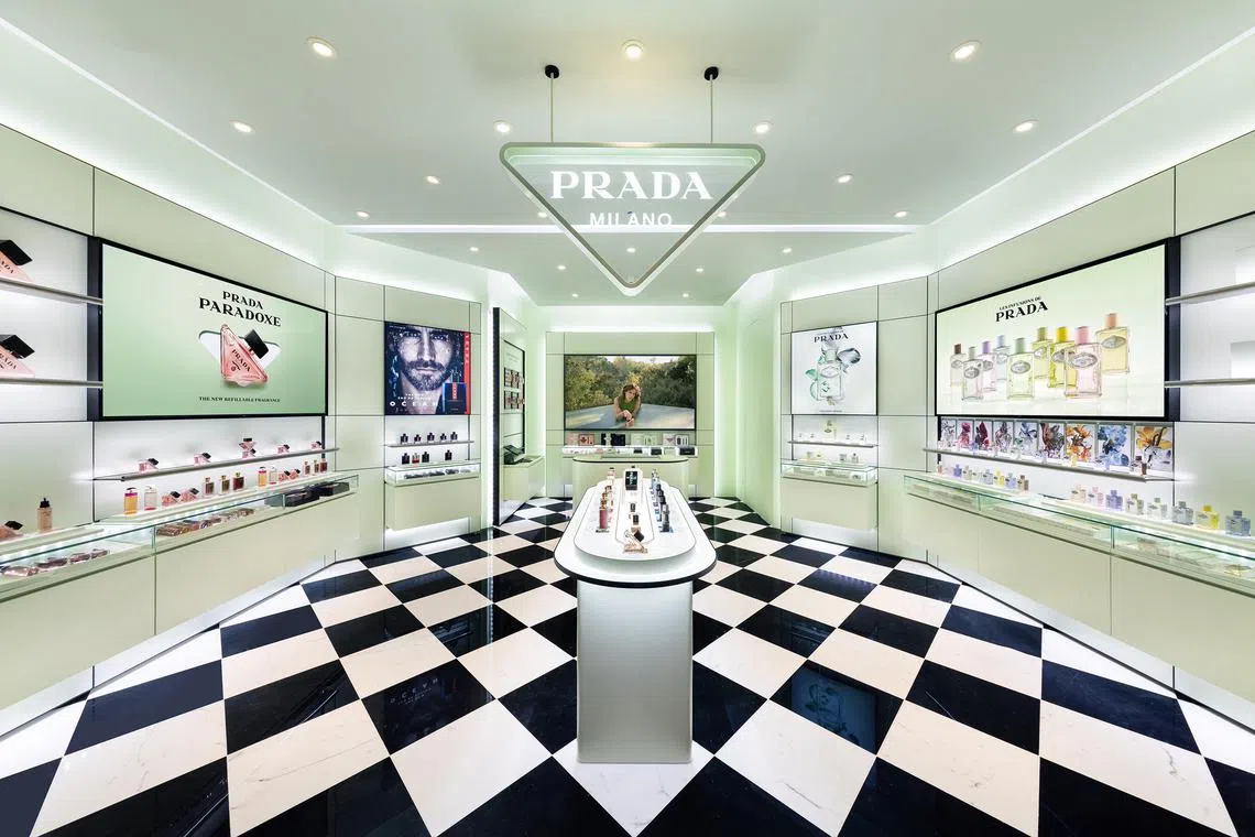 Prada Beauty opened its first store in Singapore and South-east Asia at VivoCity 