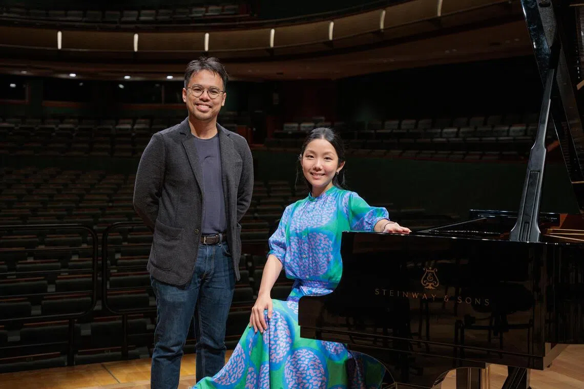 Singaporean composer Jonathan Shin and home-grown pianist Churen Li.