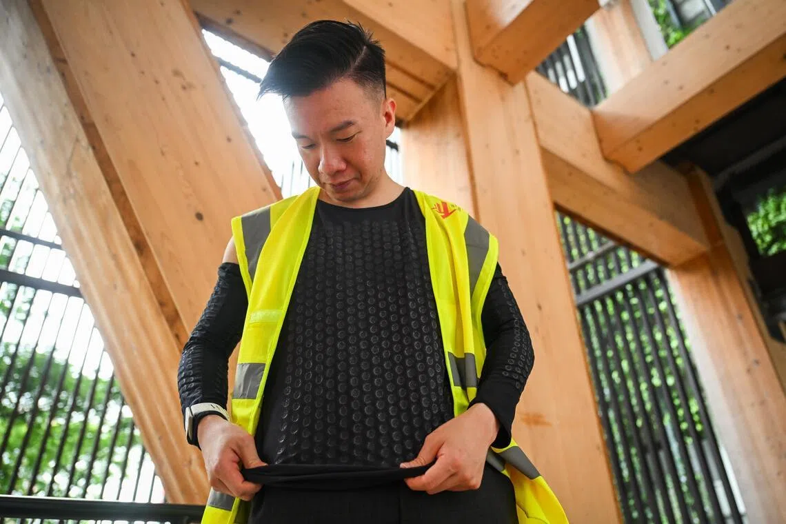 Gel-based cooling wear trialled in Singapore can potentially reduce body heat by 9 deg C