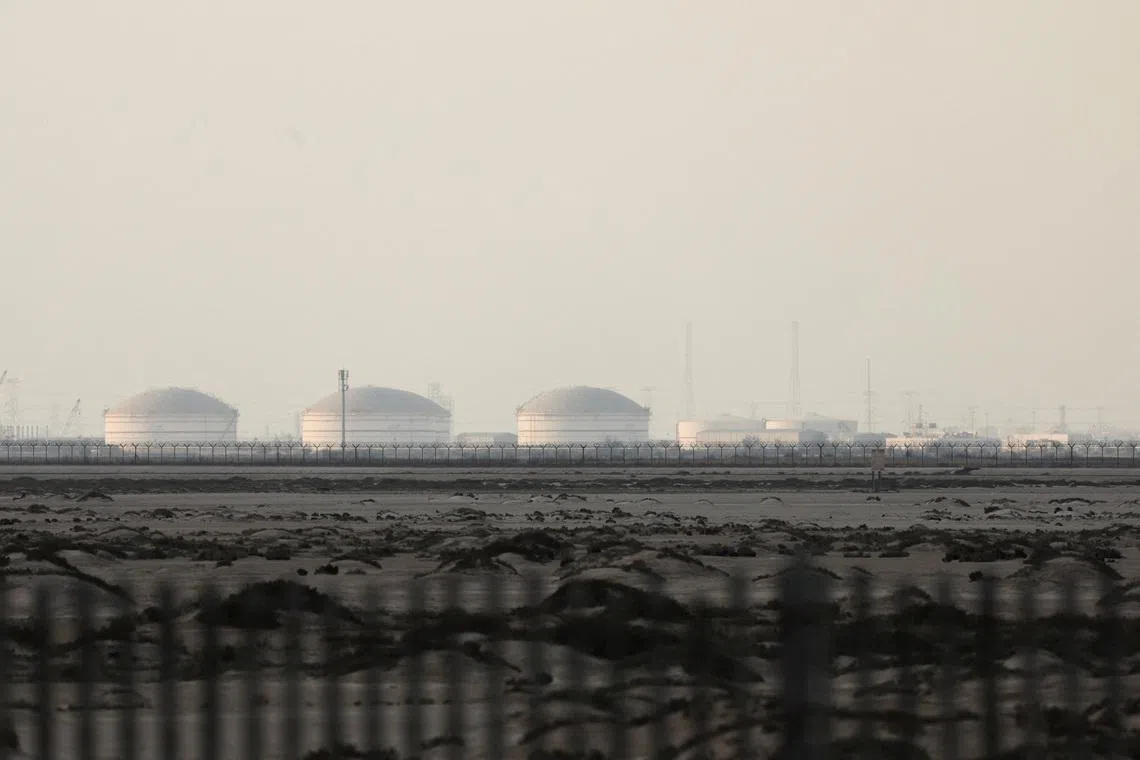 QatarEnergy's LNG production facilities, amid the US.-Israeli conflict with Iran, in Ras Laffan Industrial City, Qatar, on March 2.
