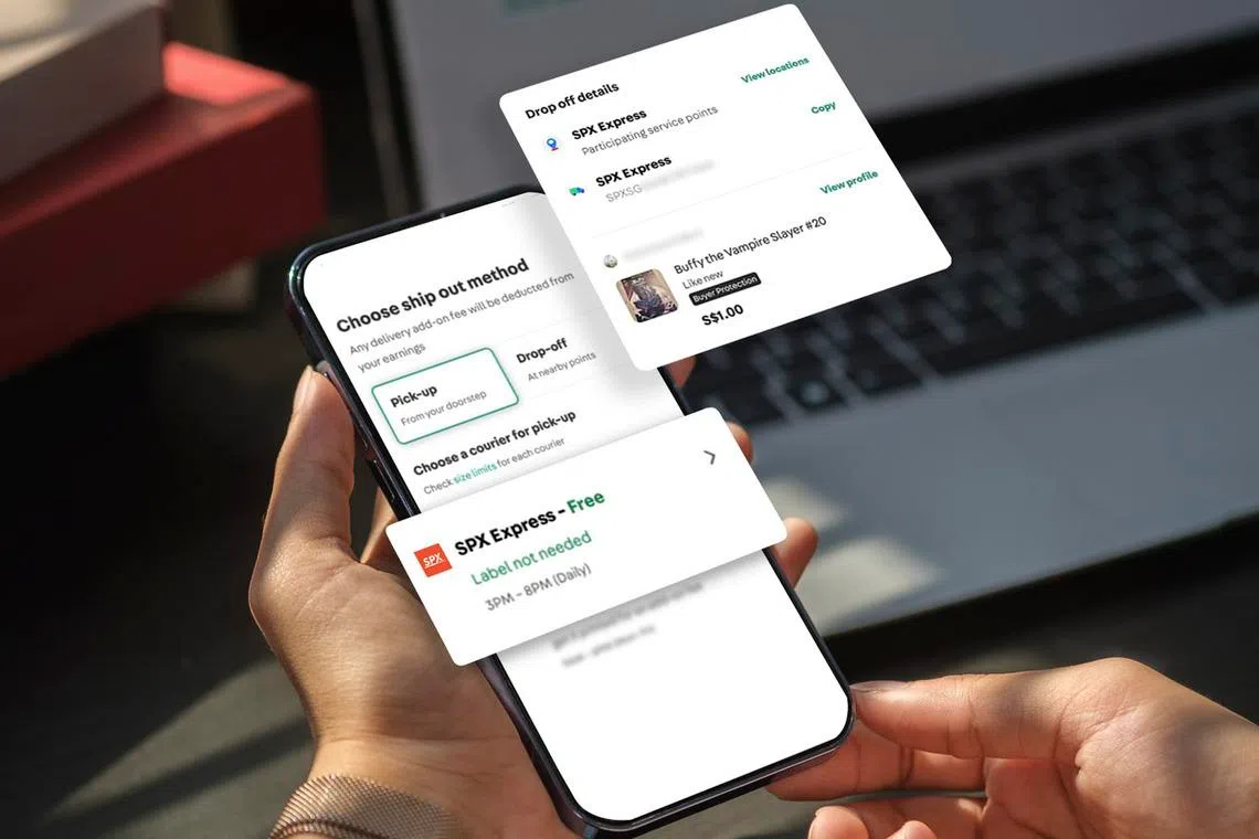 spx express delivery options on carousell app