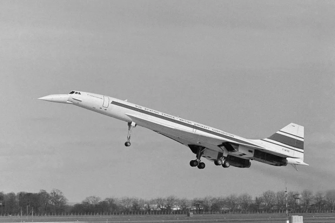 The Franco-British supersonic jet Concorde 001 took off for its flight flight on March 2, 1969.