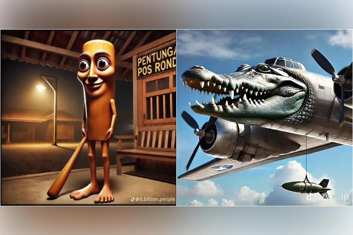 Tung Tung Tung Sahur and Bombardino Crocodilo are popular "Italian brainrot" characters.