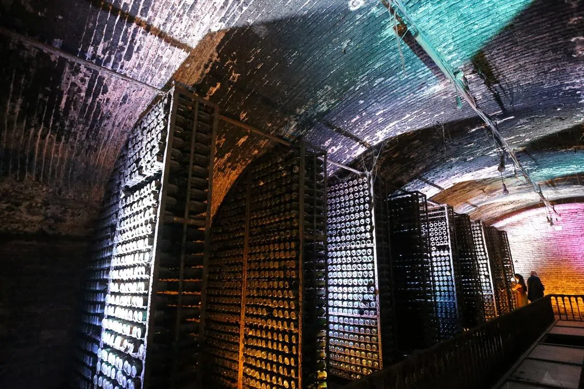 A wine cellar housing a collection of rarities from the 19th and 20th centuries, once owned by Soviet leader Joseph Stalin, in Tbilisi, Georgia May 28, 2026. REUTERS/Irakli Gedenidze