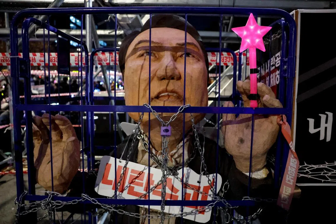 If the Constitutional Court dismisses the impeachment, Mr Yoon will return to office immediately.