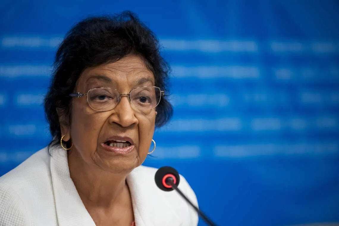UN High Commissioner for Human Rights Navi Pillay said that genocide is occurring in Gaza.