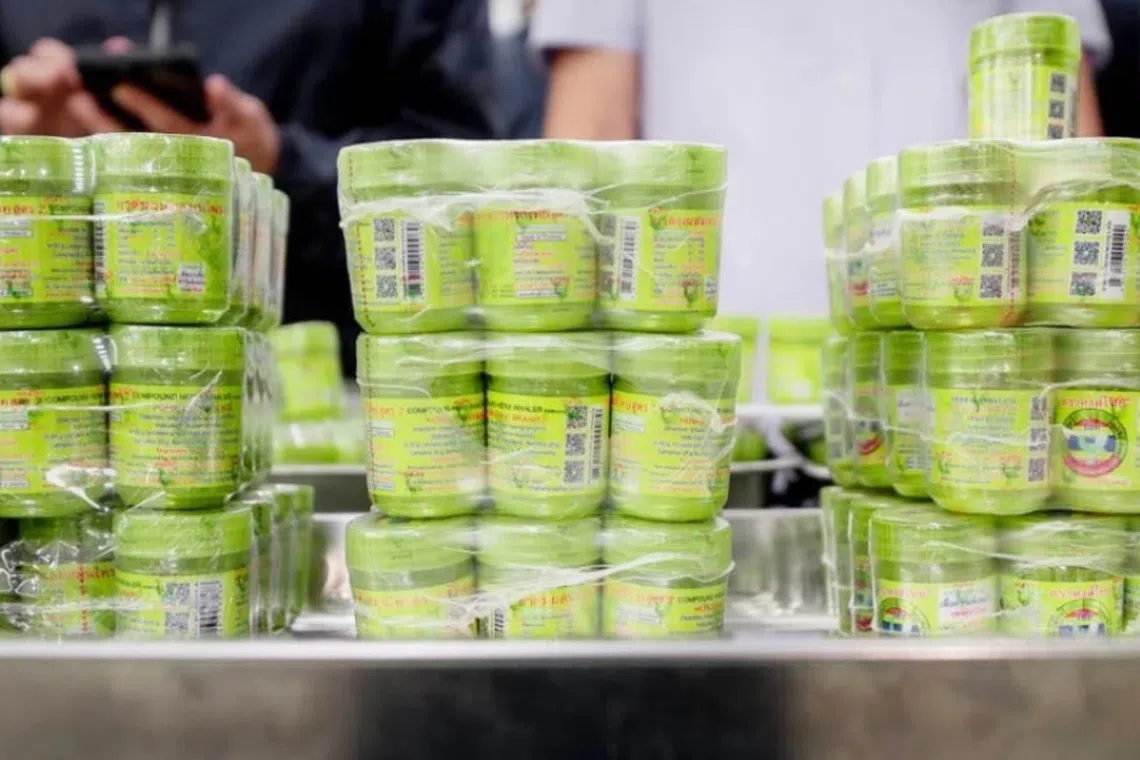 Thailand's has seized over 2 million Hong Thai Herbal Inhalers worth over $4.8 million. 