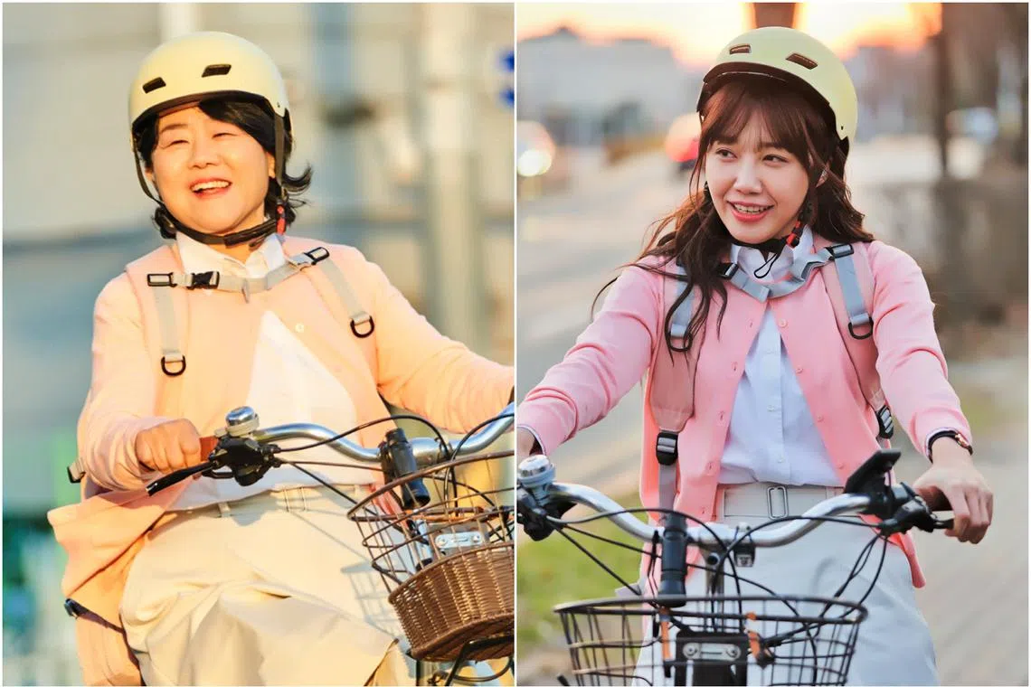 Lee Jung-eun (left) and Jung Eun-ji in Miss Night And Day.