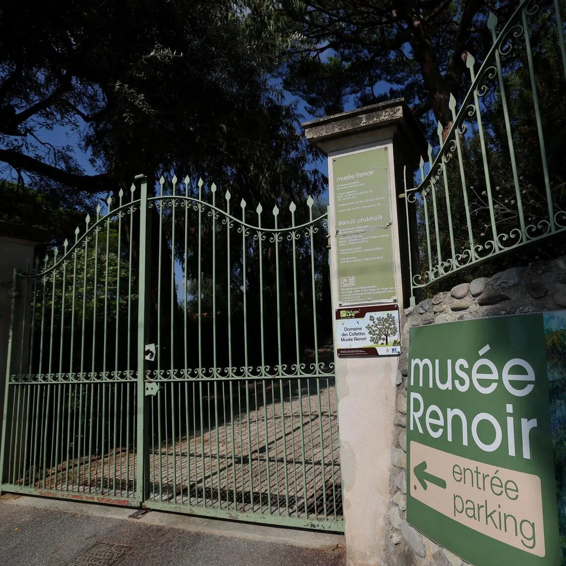 Thieves broke into the museum in Cagnes-sur-Mer and escaped with two works by Renoir, abandoning two others as they fled.