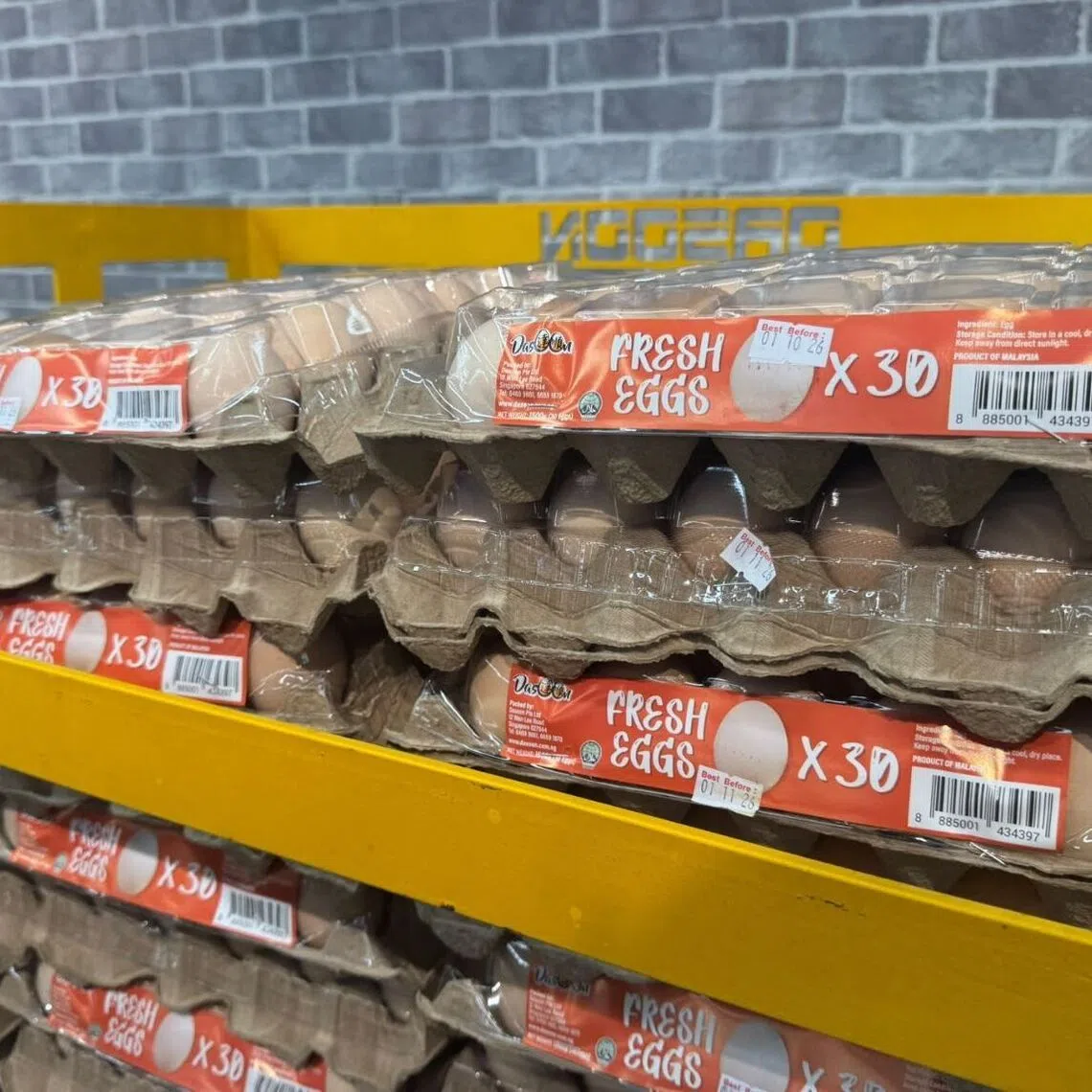 The discount applies to selected eggs and frozen chicken, and customers can buy up to two of each product.