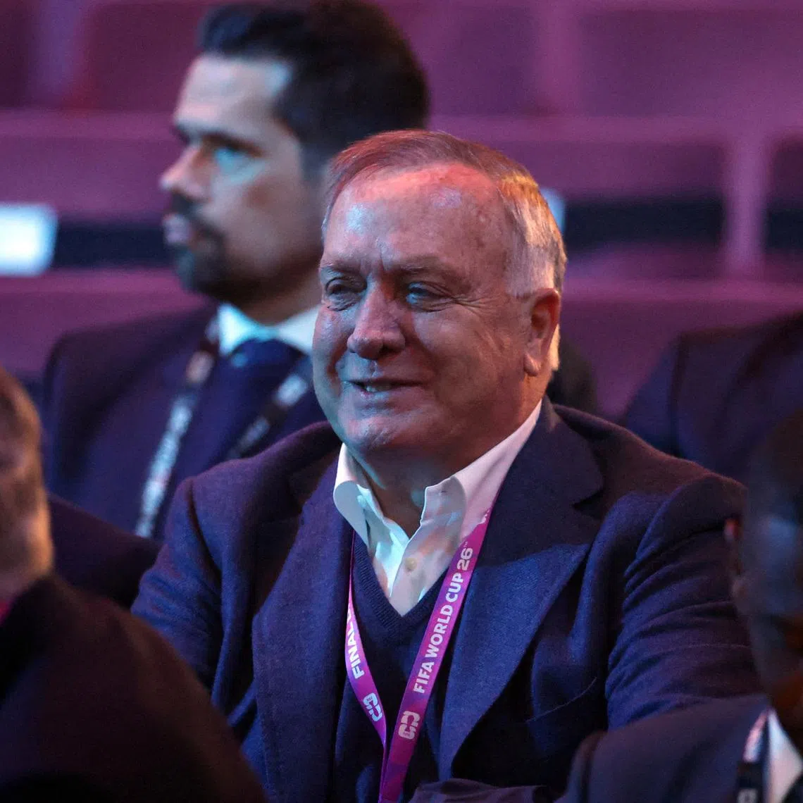 FILE PHOTO: Soccer Football - FIFA World Cup 2026 - FIFA World Cup 2026 Draw - John F. Kennedy Center for the Performing Arts, Washington, D.C., U.S. - December 5, 2025 Curacao coach Dick Advocaat inside the venue before the FIFA World Cup 2026 Draw Pool via REUTERS/Dan Mullan/File Photo