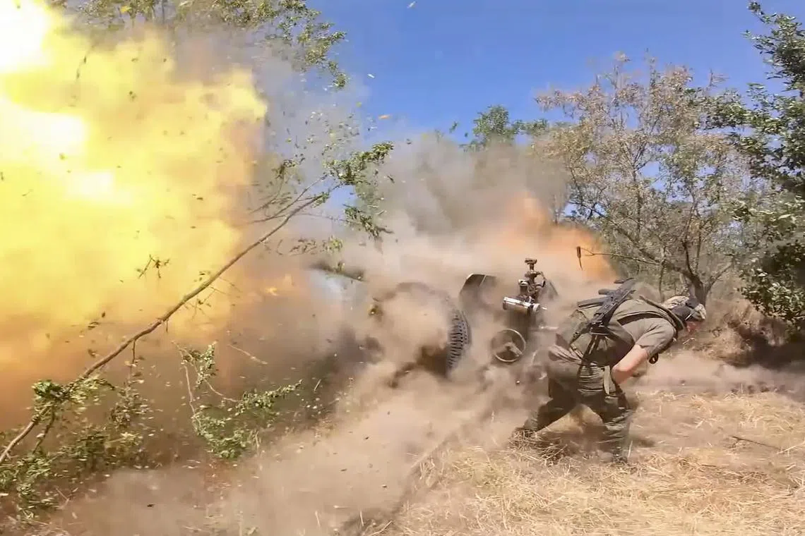 Mr Putin said Russia was starting to push out Ukrainian troops from Kursk.      