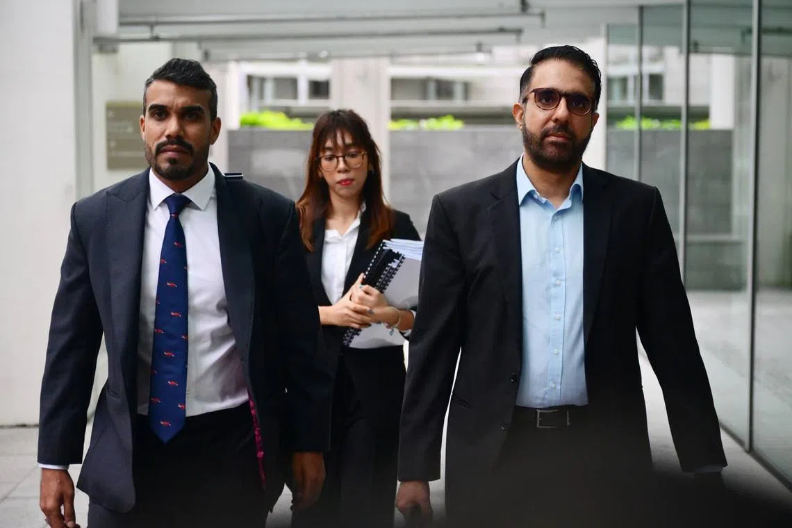 Workers’ Party chief Pritam Singh arrives at the State Courts on Oct 15, 2024. 