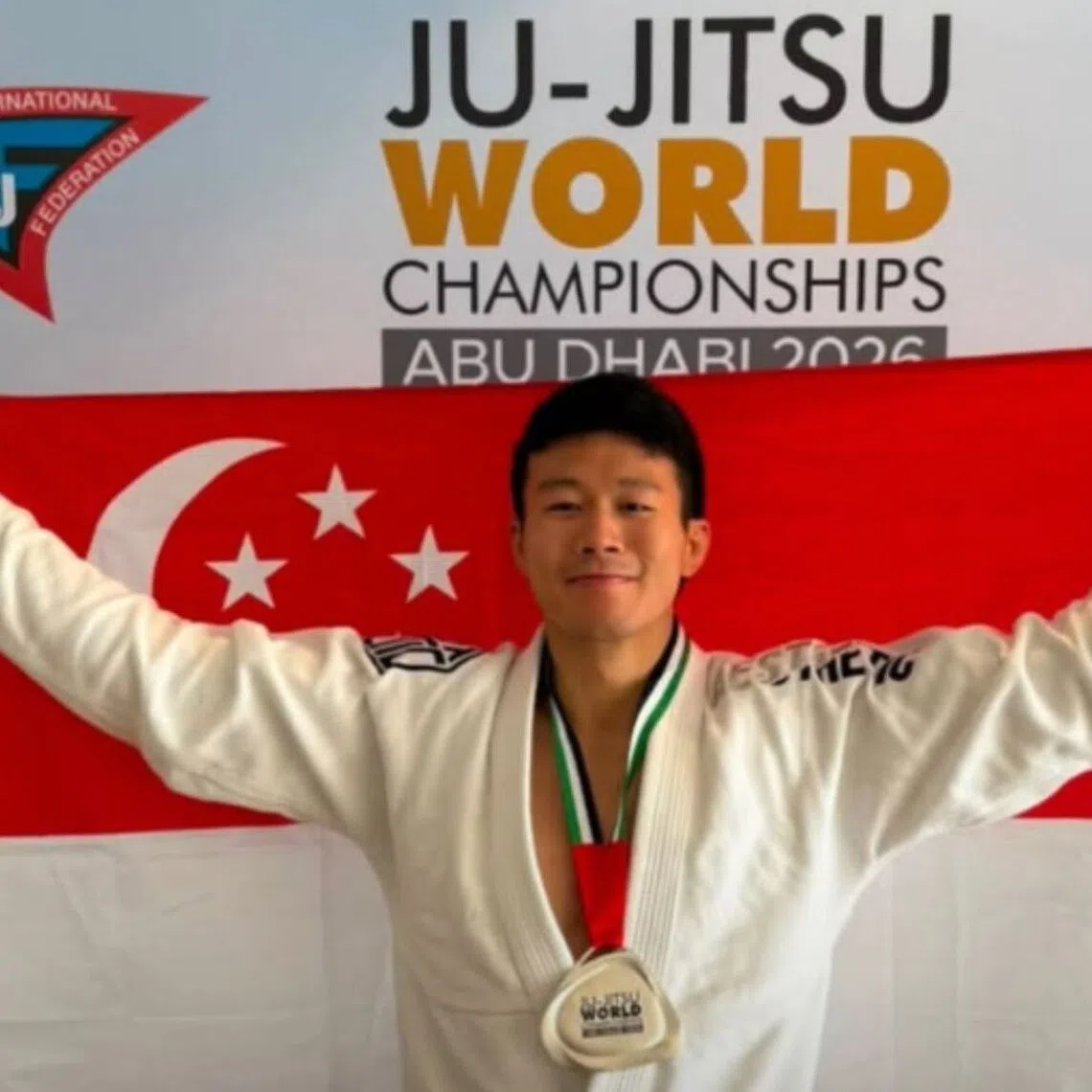 Singapore’s Noah Lim clinched a silver in the men’s ne-waza under-69kg at the 2026 world championships.