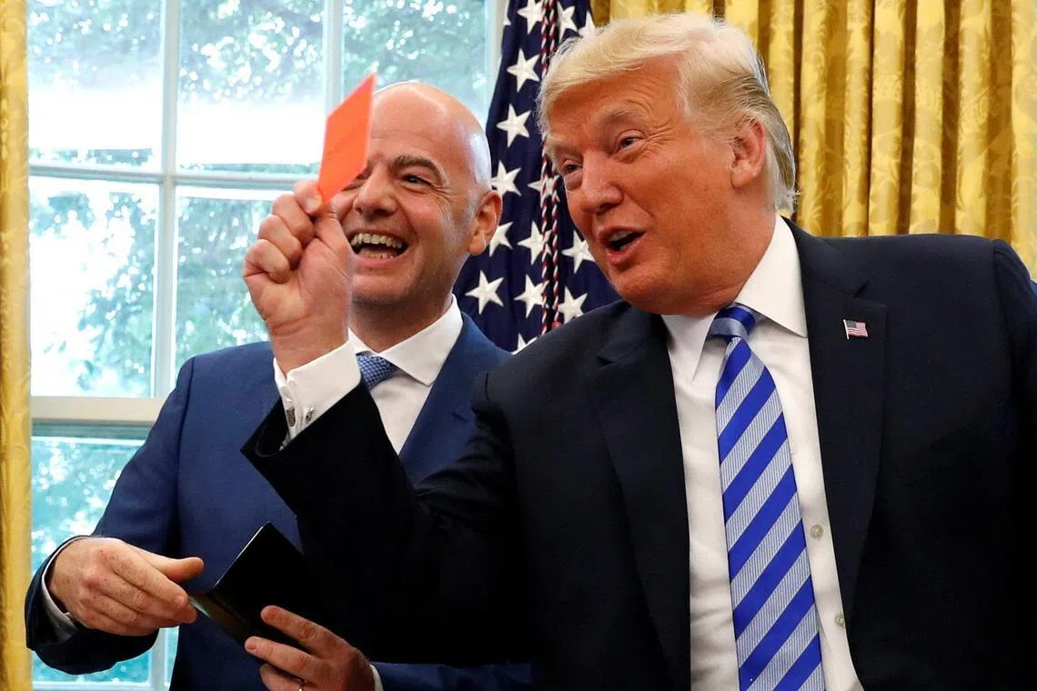 US President Donald Trump and FIFA President Gianni Infantino scored an own goal with their intervention of US forward Folarin Balogun’s red card suspension.