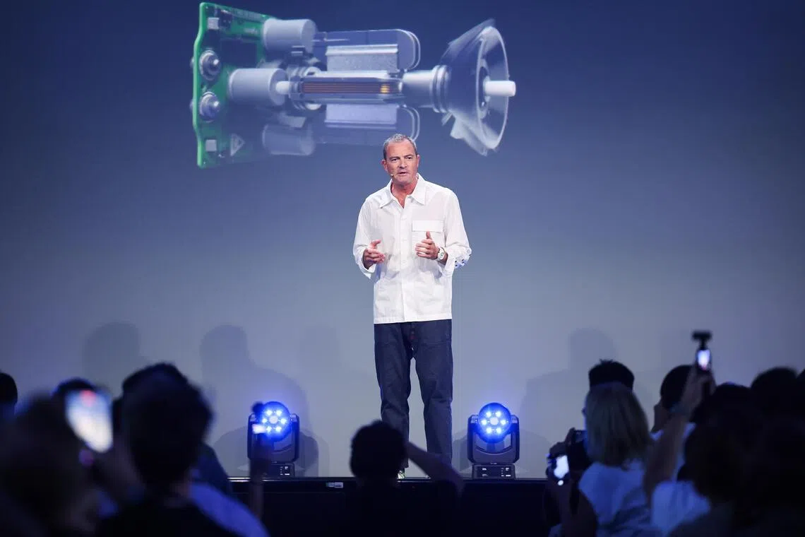Dyson chief engineer Jake Dyson at the Dyson Unveiled event in Berlin on Sept 3.
