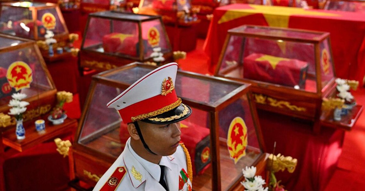 Vietnam mourns 700 war dead in major push to identify missing