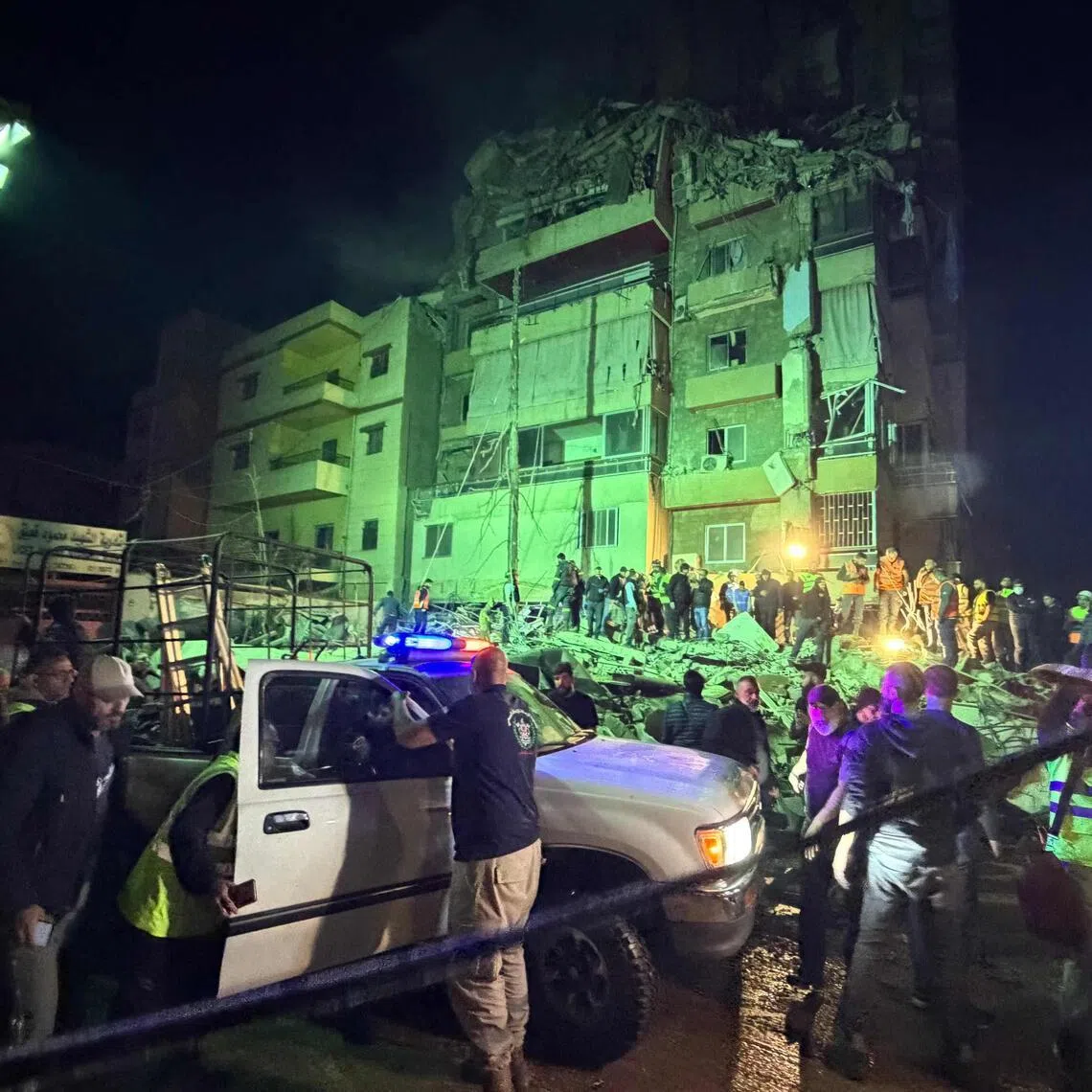An Israeli airstrike targeted Beirut’s southern suburbs Haret Hreik neighbourhood on May 6. 