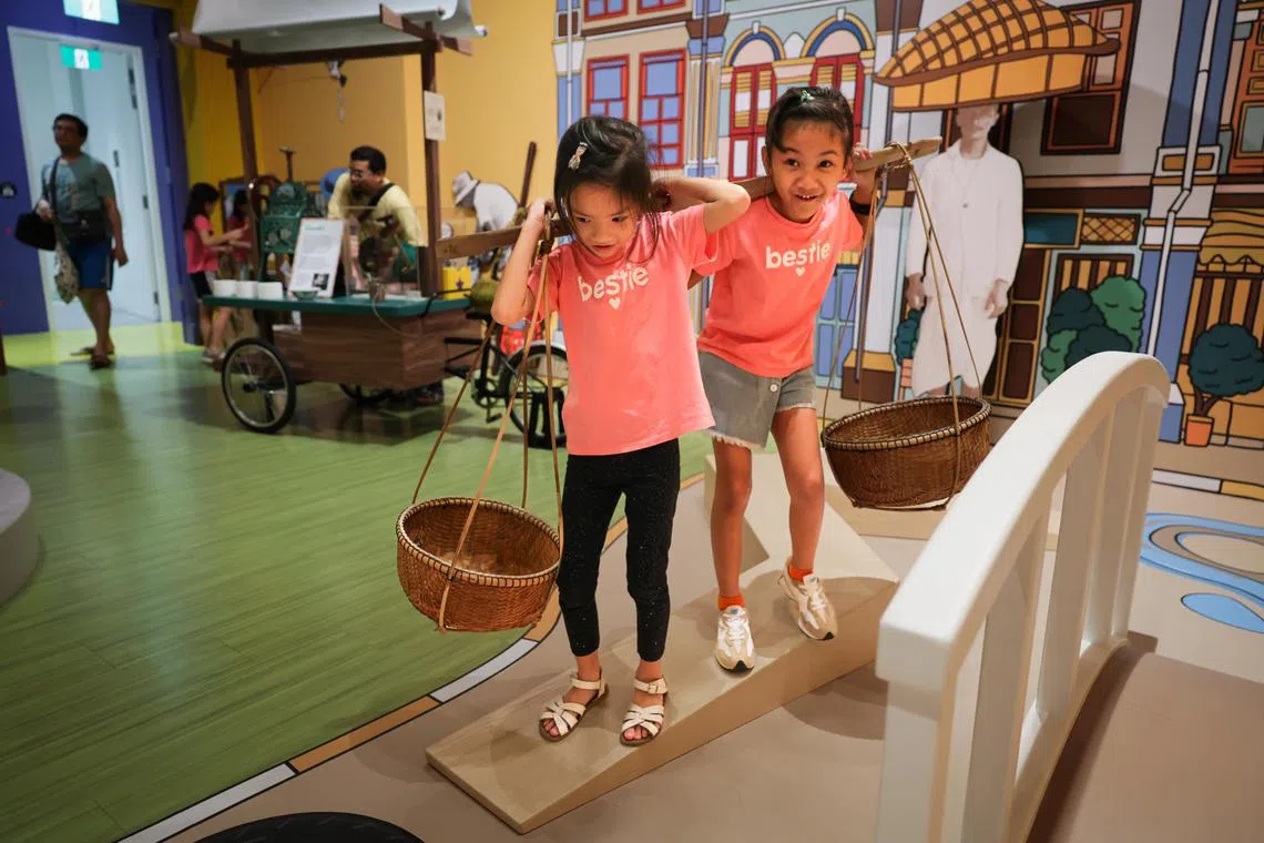 In a game of Here Comes The Teh Gu, your kids can pretend to be unlicensed street hawkers and escape from teh gu, or inspectors, making their rounds.