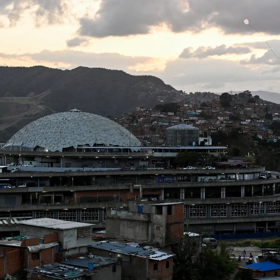 The El Helicoide detention center, after Venezuela's interim president, Delcy Rodriguez, announced a proposed \"amnesty law' for hundreds of prisoners, in Caracas, Venezuela, January 31, 2026. REUTERS/Maxwell Briceno