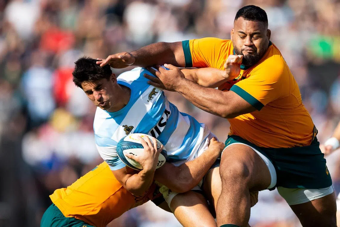 The Wallabies scrum dissolved after starting prop Taniela Tupou went off uninjured before the break during their 67-27 Rugby Championship humiliation by Argentina in Santa Fe on Sept 7.