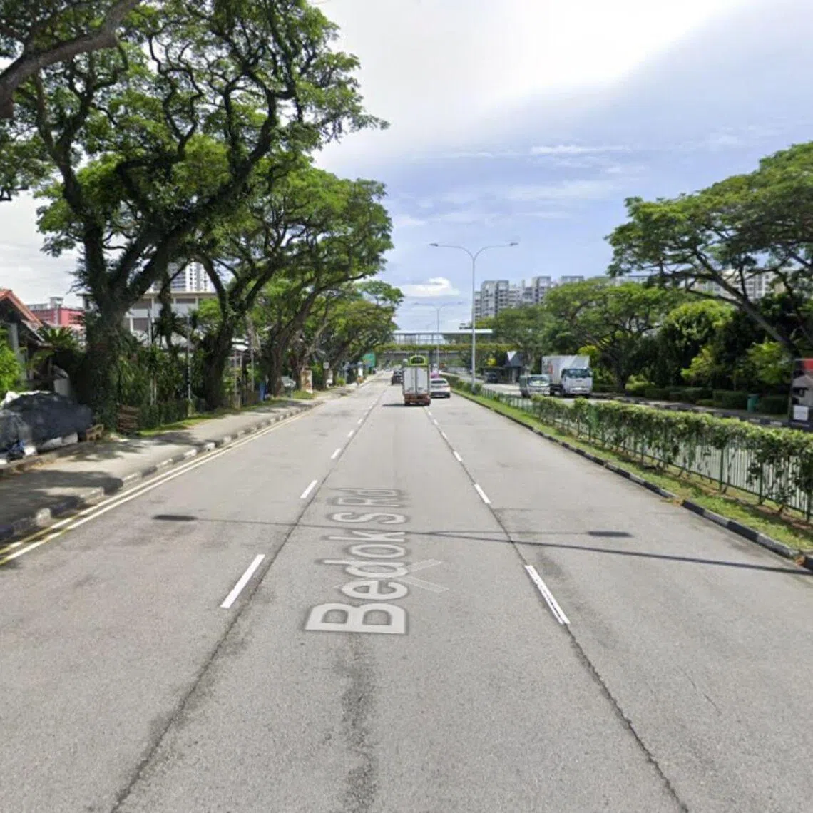 The police said they were alerted to an accident involving a lorry and motorcycle along Bedok South Road towards Bedok North Avenue 1 at about 9.10pm on Feb 21.