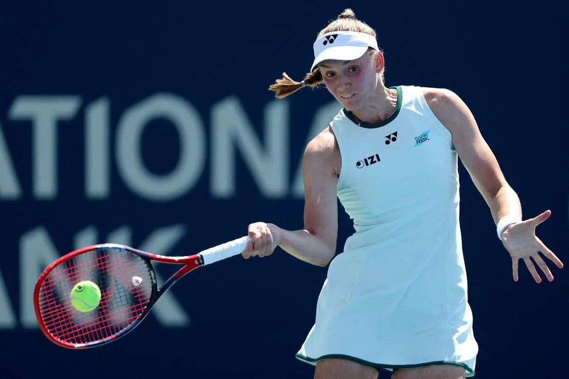 World No. 2 Elena Rybakina beat Daria Kasatkina to advance to the third round in Toronto.