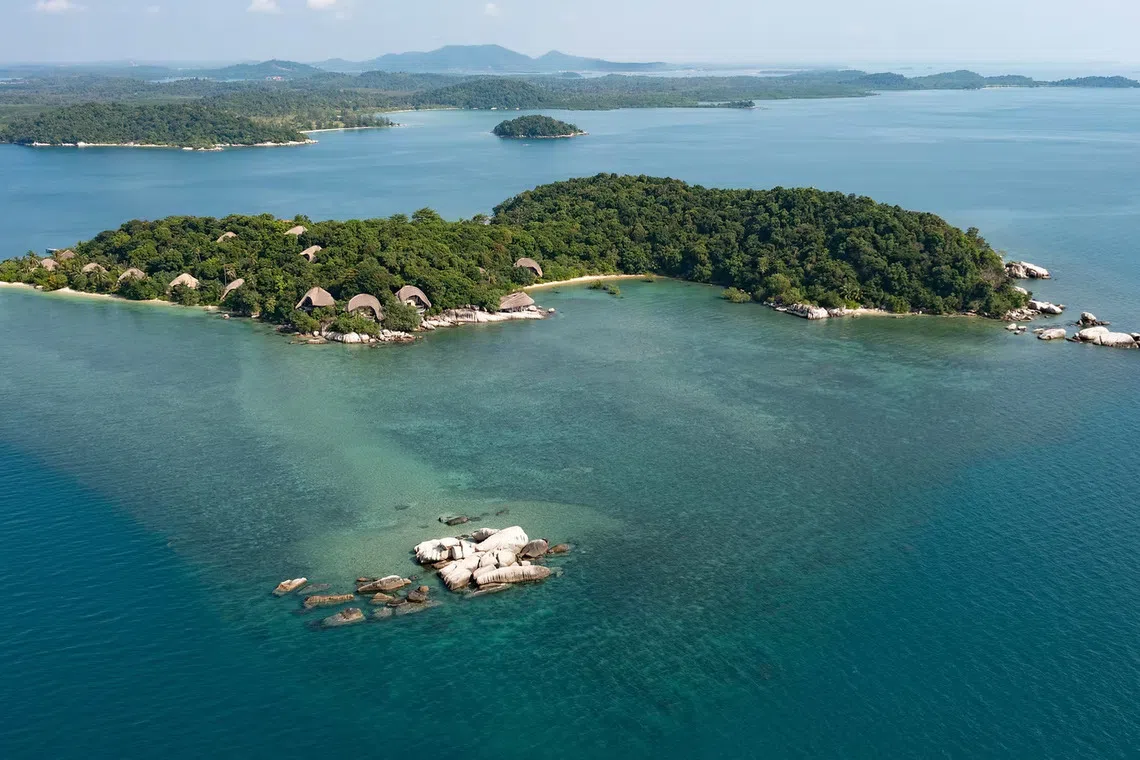 Cempedak Island is a private resort island off the eastern coast of Bintan.