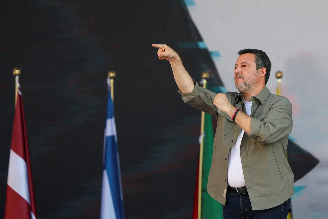 Italy's Salvini calls congress seeking to tighten grip on League party
