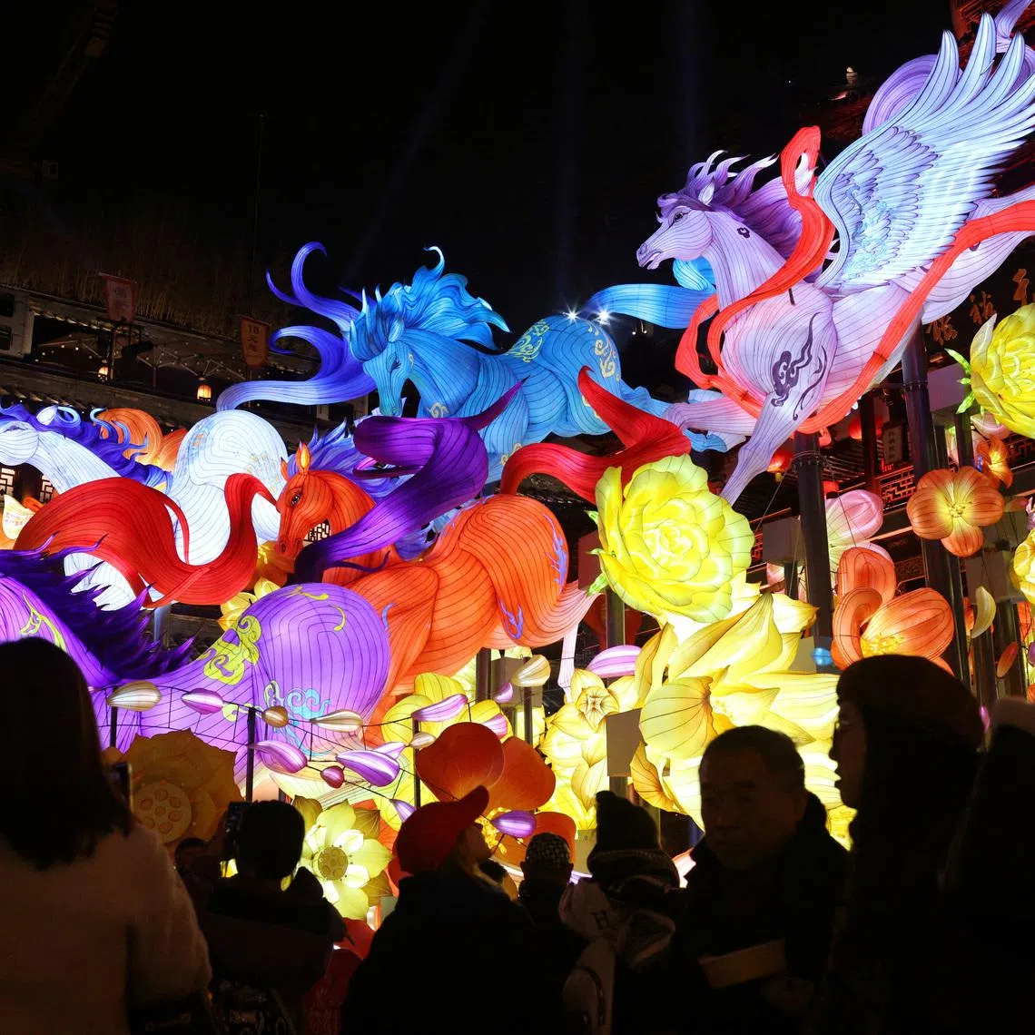 Lantern installations at Yuyuan Garden ahead of the Lunar New Year, which will welcome the Year of the Horse, in Shanghai, China February 10, 2026. REUTERS/Chenxi Yang