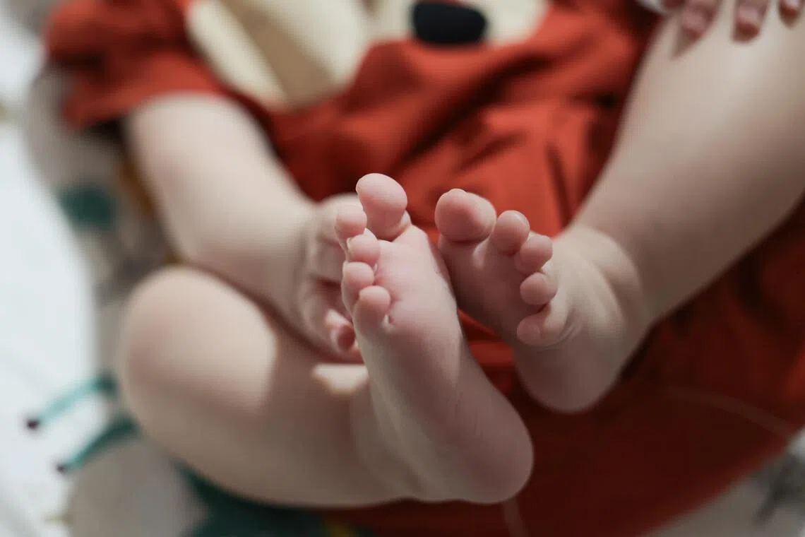 CMG20240228-JasonLee01/出生率下降：拍婴儿 [Blk 103A Bidadari Park Drive]Generic photos of 5 months old baby.