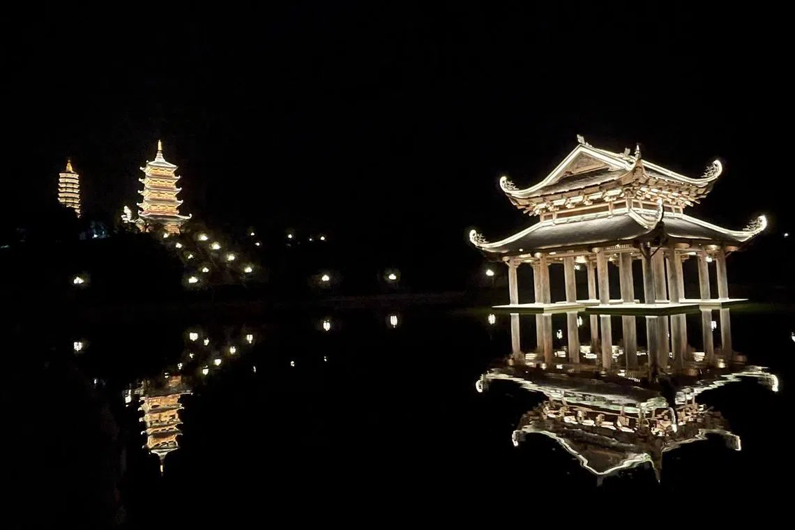 Bai Dinh temple complex is a sprawling religious complex built on the foothills of a mountain.