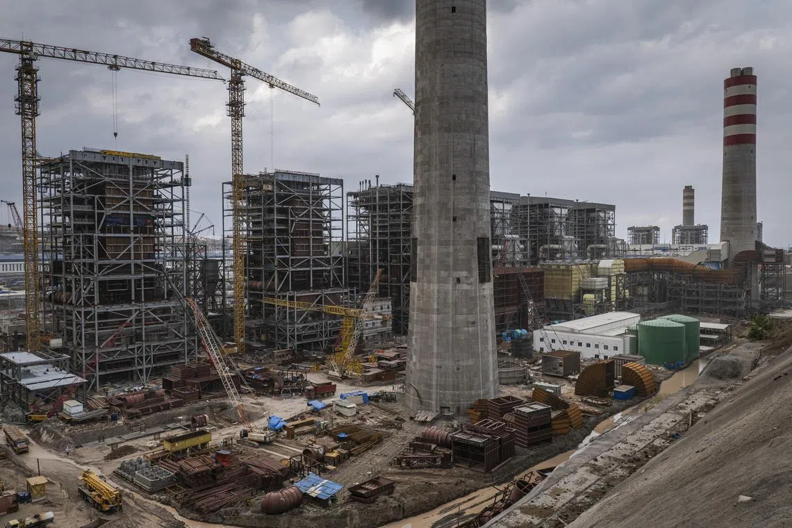 FILE — A coal power plant in construction in the Indonesia Morowali Industrial Park, in Morowali, Central Sulawesi, Indonesia, on July 24, 2023. Indonesia has been adding coal-burning plants, partly to support nickel processing. (Ulet Ifansasti/The New York Times)