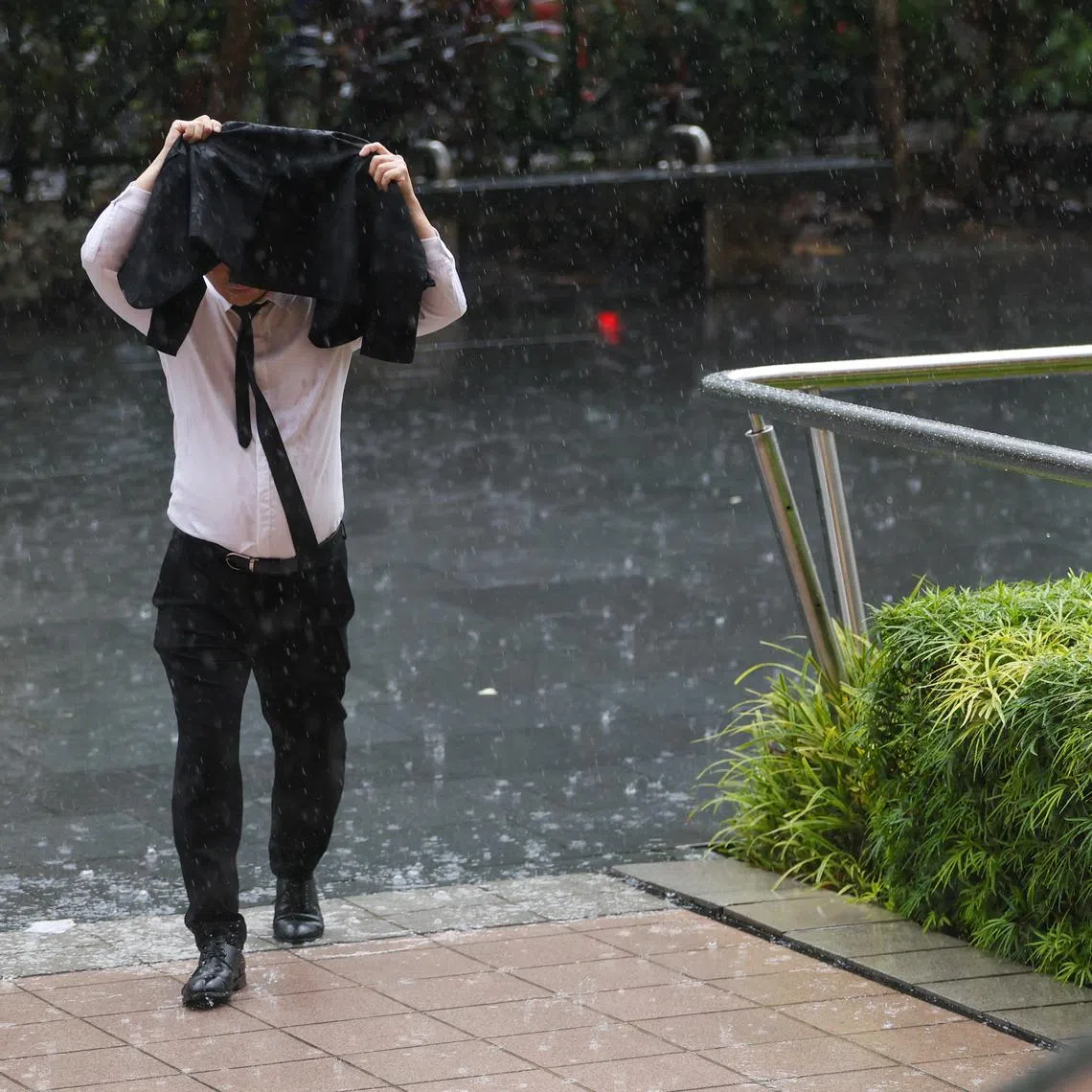 Sumatra squalls may bring widespread thundery showers, accompanied by gusty winds, during the pre-dawn hours and mornings on one or two days.