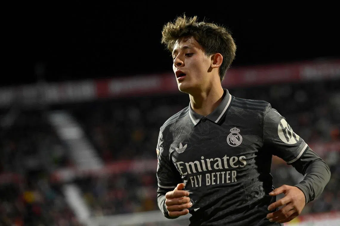 Real Madrid's Turkish midfielder Arda Guler scored a double to help give his team an emphatic victory.