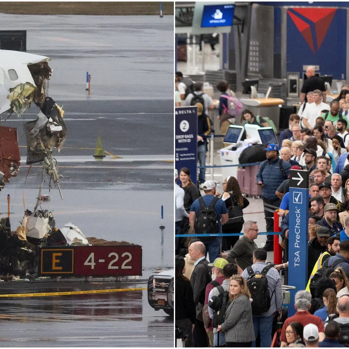 The Air Canada collision that shut New York's LaGuardia Airport has compounded existing airport disruptions across the US.