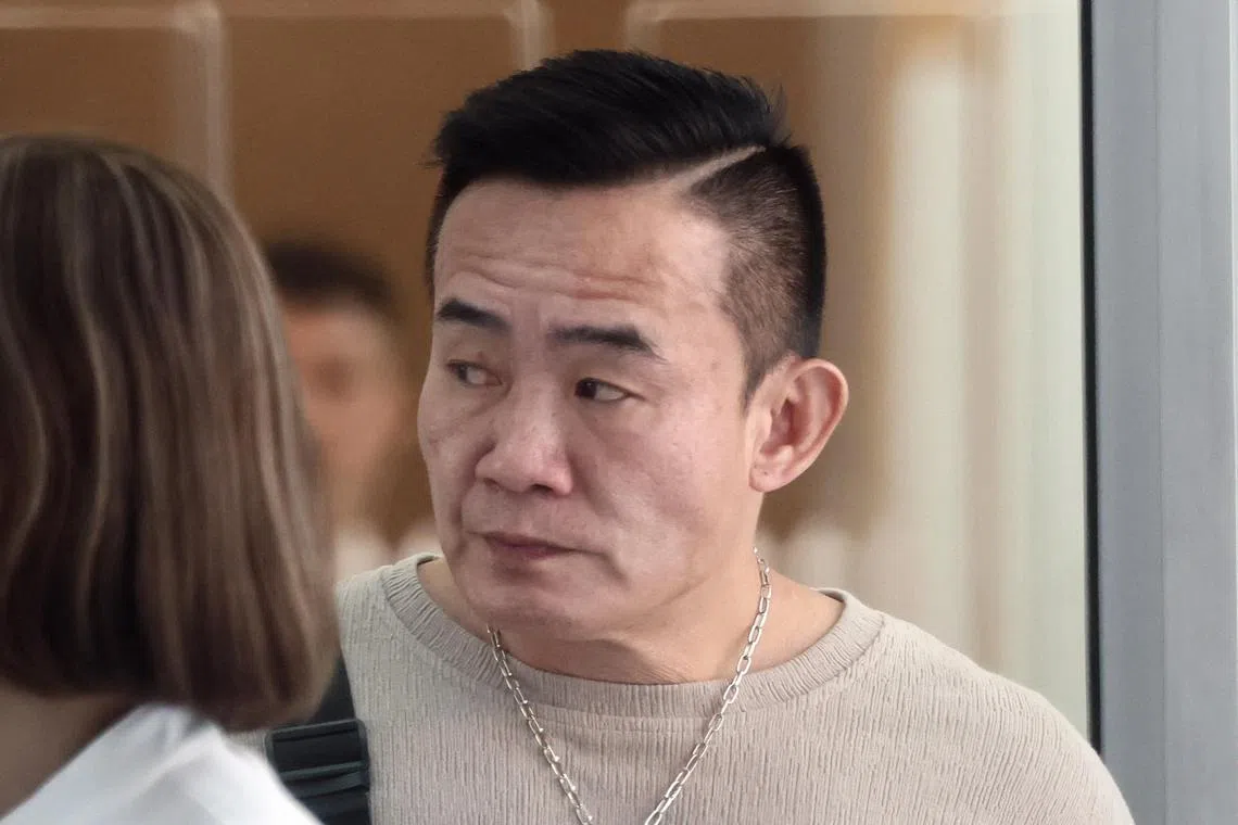 Lim Teck Kim pleaded guilty to voluntarily causing hurt to the victim and using criminal force on the latter’s colleague.