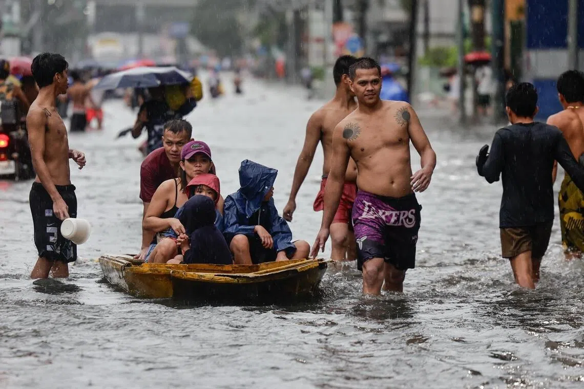 Monsoon rains trigger widespread flooding in Philippines