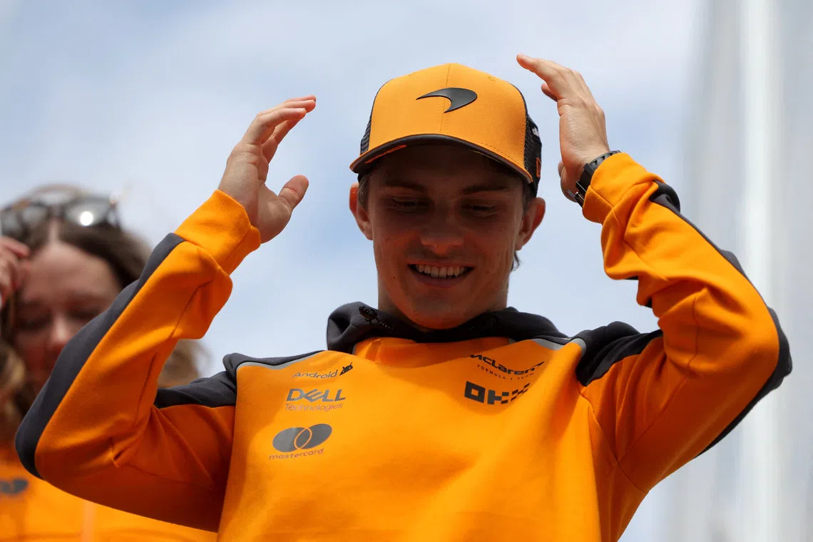 Formula One F1 - Azerbaijan Grand Prix - Baku City Circuit, Baku, Azerbaijan - September 21, 2025 McLaren's Oscar Piastri arrives before the race REUTERS/Anton Vaganov