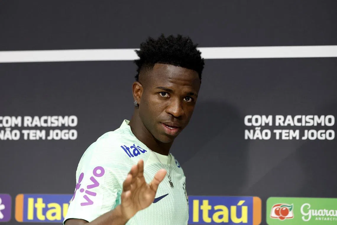 Real Madrid's Vinicius was racially abused by Valencia fans in May in an incident which provoked worldwide outrage.